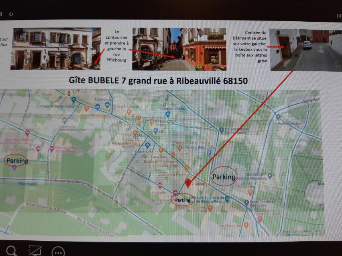 Le Bubele Au Coeur Du Centre Medieval Et Vignoble Ribeauvillé Exteriér fotografie